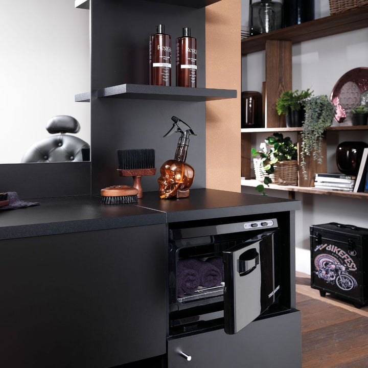 Chauffe - Serviettes Compact Noir – 8L avec Support Aroma - Xanitalia - Elegance Beauty Suisse