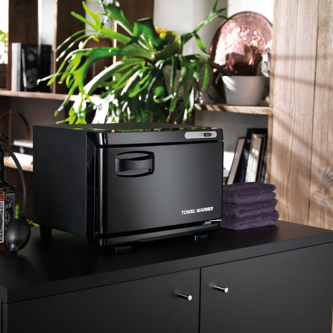 Chauffe - Serviettes Compact Noir – 8L avec Support Aroma - Xanitalia - Elegance Beauty Suisse