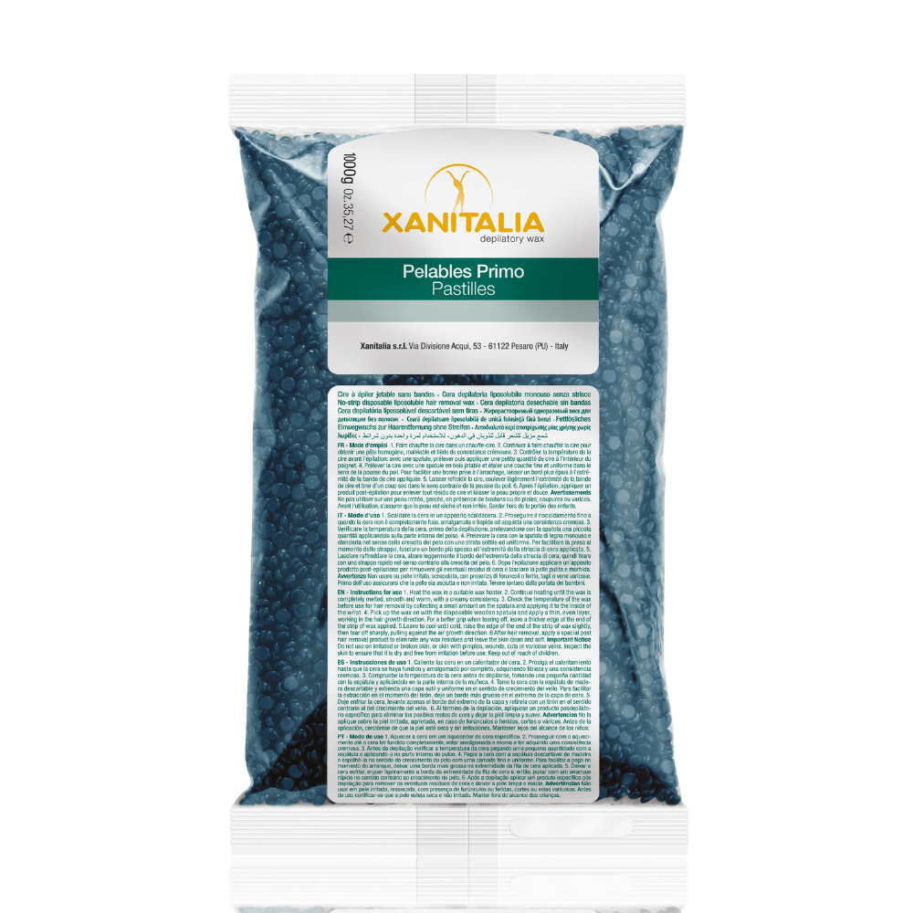Cire pelable azulène 1kg – Apaisante & sans bande - Xanitalia - Elegance Beauty Suisse
