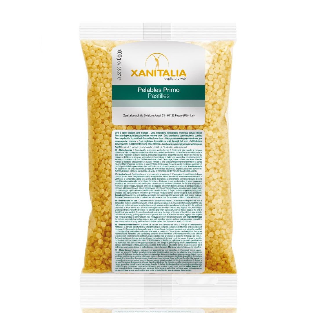 Cire pelable jaune 1kg – Sans bande, douceur & efficacité - Xanitalia - Elegance Beauty Suisse