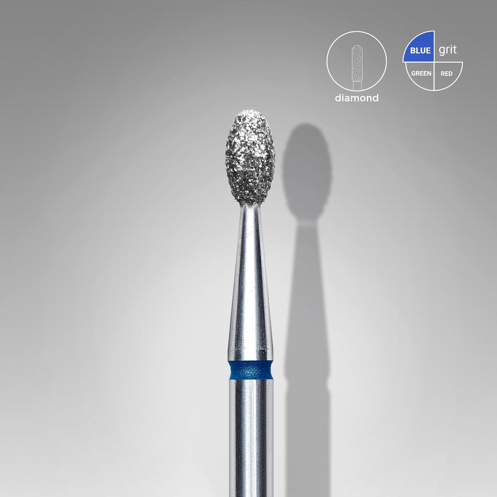 Diamond Nail Drill Bit, "oil cutter" , blue, diameter 2.5mm/5mm - Elegance Beauty Suisse