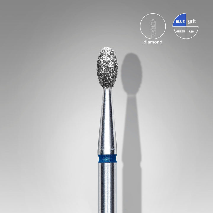 Diamond Nail Drill Bit, "oil cutter" , blue, diameter 2.5mm/5mm - Elegance Beauty Suisse