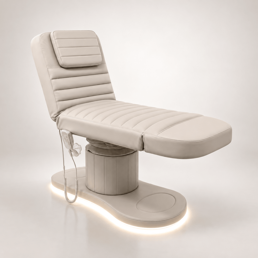 Lit Beige — HARMONIA — Fauteuil Esthétique Multifonction - Elegance Beauty Suisse
