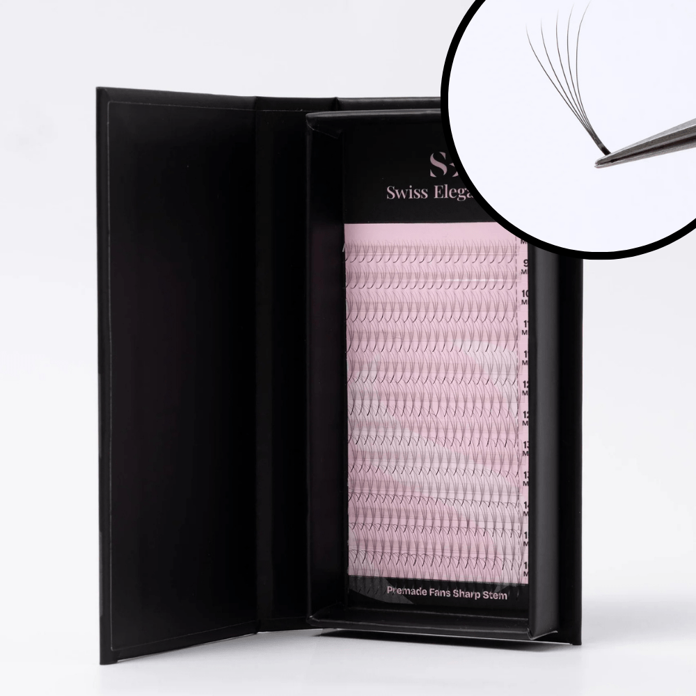 Premade fans sharp mixed / bouquets pré - faits mix - Swiss Elegance - Elegance Beauty Suisse