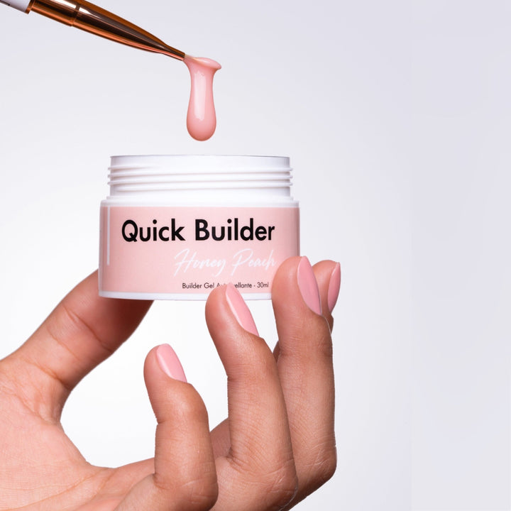 Quick Builder - Honey Peach - Self Levelling Builder Gel - 30ml HEMA/TPO free - Elegance Beauty Suisse