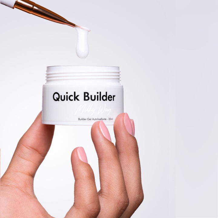 Quick Builder - Milky Way - Self Levelling Builder Gel - 30ml HEMA/TPO free - Elegance Beauty Suisse