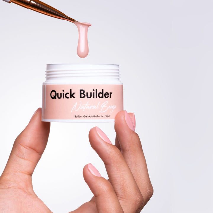 Quick Builder - Natural Beige - Self Levelling Builder Gel - 30ml HEMA/TPO free - Elegance Beauty Suisse