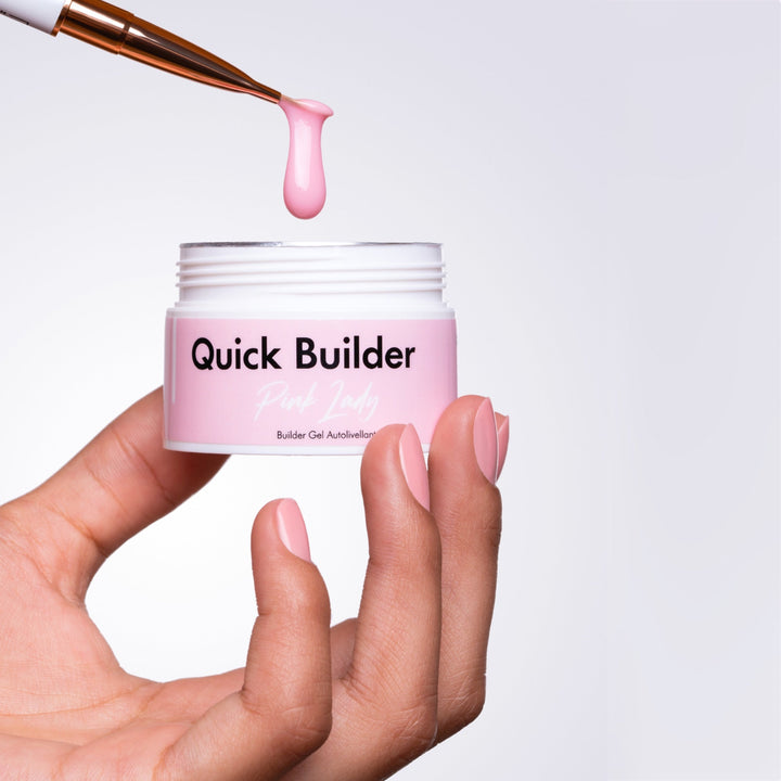 Quick Builder - Pink Lady - Self Levelling Builder Gel - 30ml HEMA/TPO free - Elegance Beauty Suisse