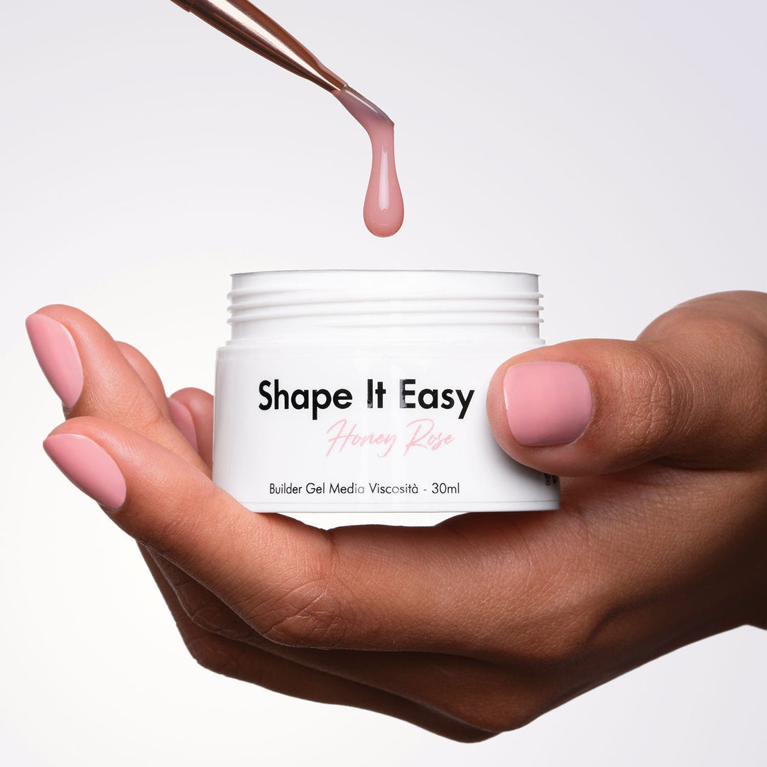Shape It Easy - Honey Rose - Medium Viscosity Builder Gel - 30ml HEMA/TPO free - Elegance Beauty Suisse