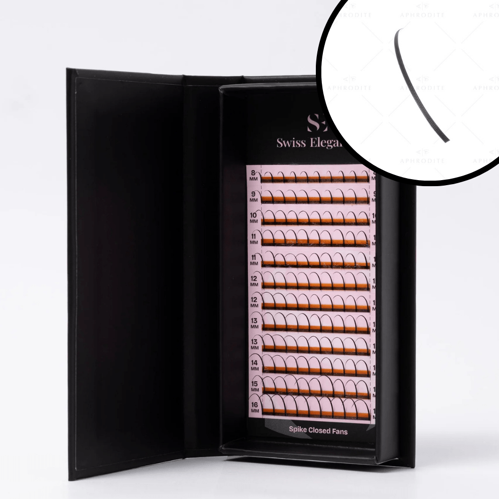 Spike Closed Fans – Extensions de cils rapides et effet wispy - Swiss Elegance - Elegance Beauty Suisse