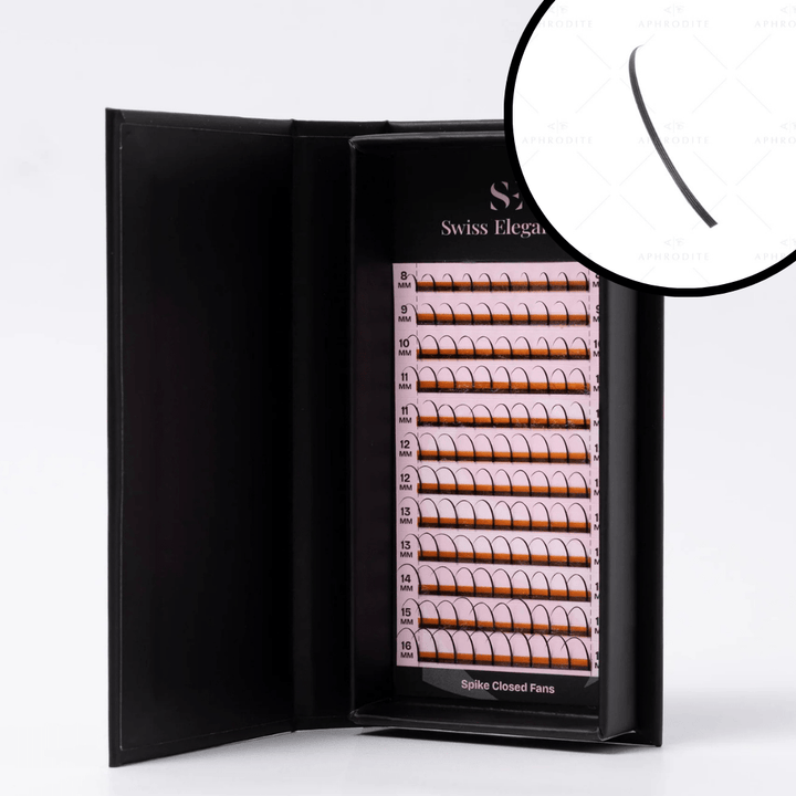 Spike Closed Fans – Extensions de cils rapides et effet wispy - Swiss Elegance - Elegance Beauty Suisse