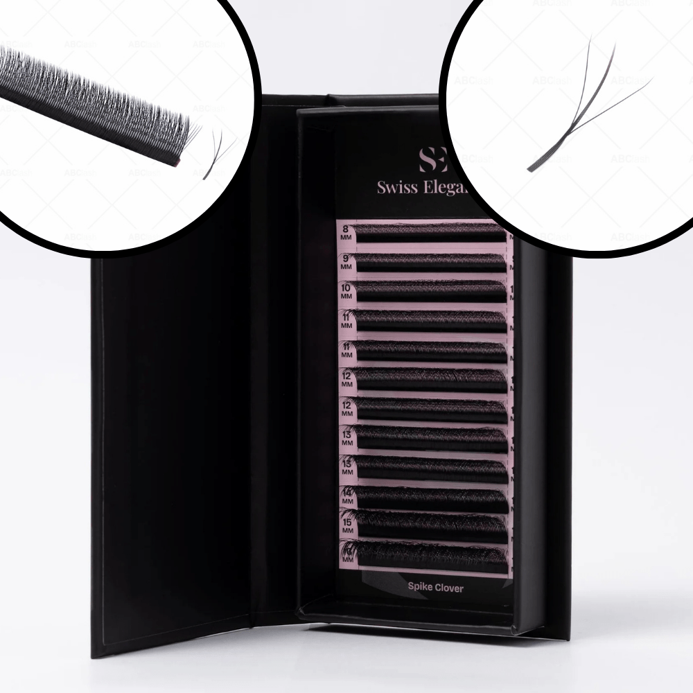 Spike Clover – Extensions de cils wispy hybrides 5D - Swiss Elegance - Elegance Beauty Suisse