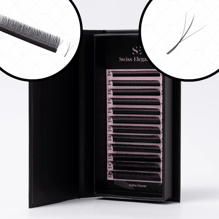Spike Clover – Extensions de cils wispy hybrides 5D - Swiss Elegance - Elegance Beauty Suisse
