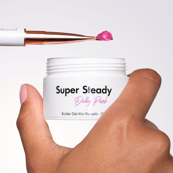 Super Steady - Dolly Pink - High Viscosity Builder Gel - 30ml HEMA/TPO free - Elegance Beauty Suisse
