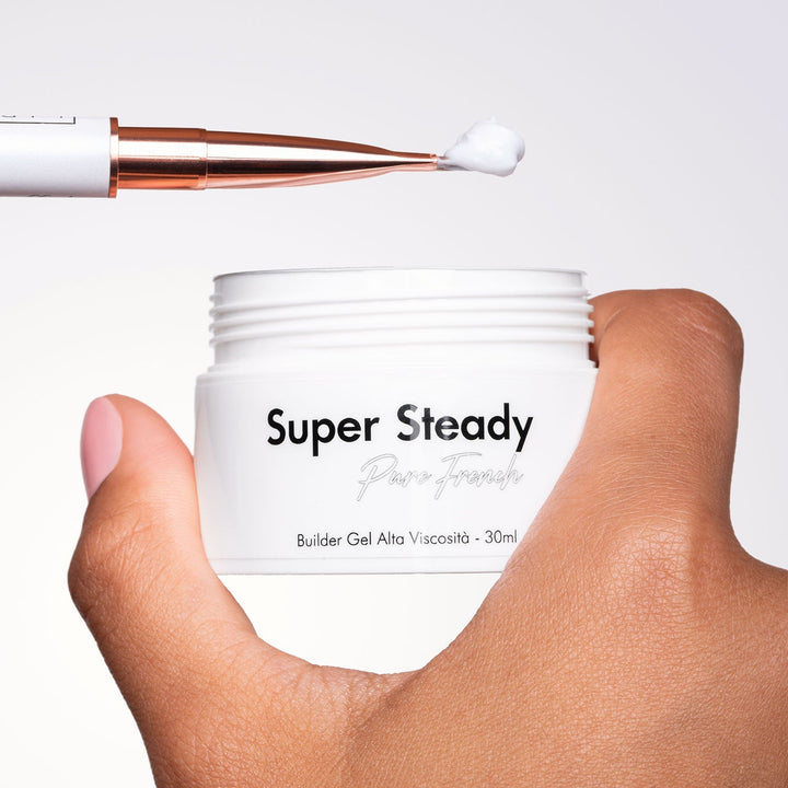 Super Steady - Pure French - High Viscosity Builder Gel - 30ml HEMA/TPO free - Elegance Beauty Suisse