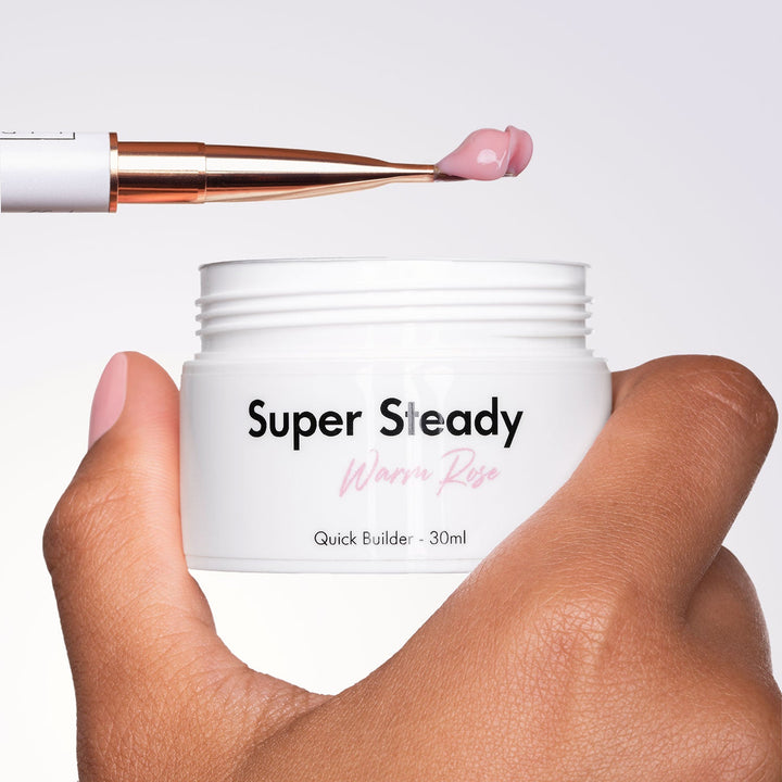 Super Steady - Warm Rose - High Viscosity Builder Gel - 30ml HEMA/TPO free - Elegance Beauty Suisse