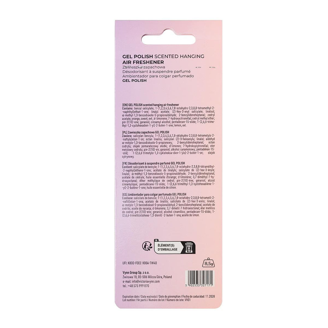 Victoria Vynn Gel Polish Scented Hanging Air Freshener Parfum Suspendu - Elegance Beauty Suisse