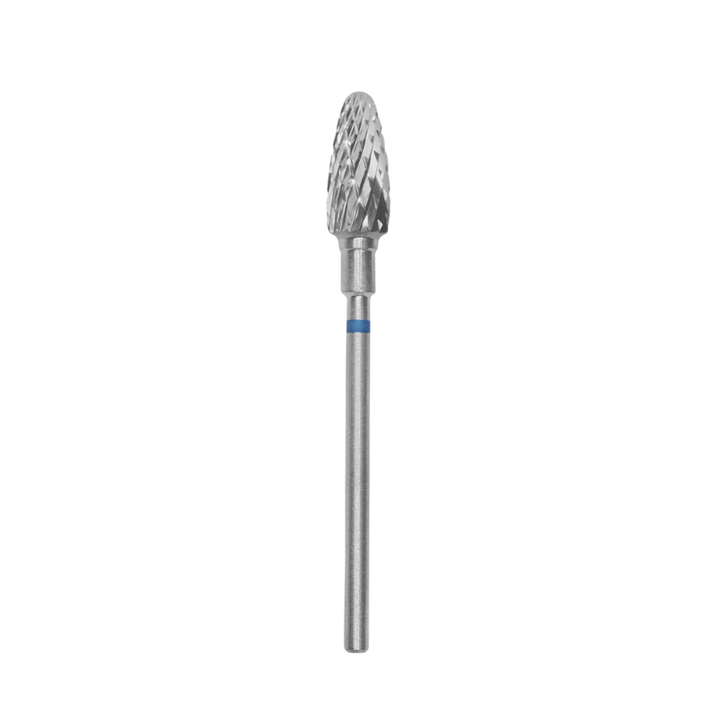 Carbide Nail Drill Bit, "Corn" Blue, Head Diameter 6 Mm / Working Part 14 Mm - Elegance Beauty