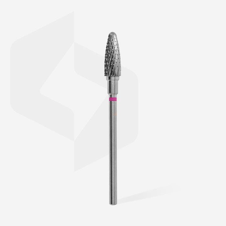 Carbide Nail Drill Bit, “Corn”, Purple, Head Diameter 6 mm - Elegance Beauty