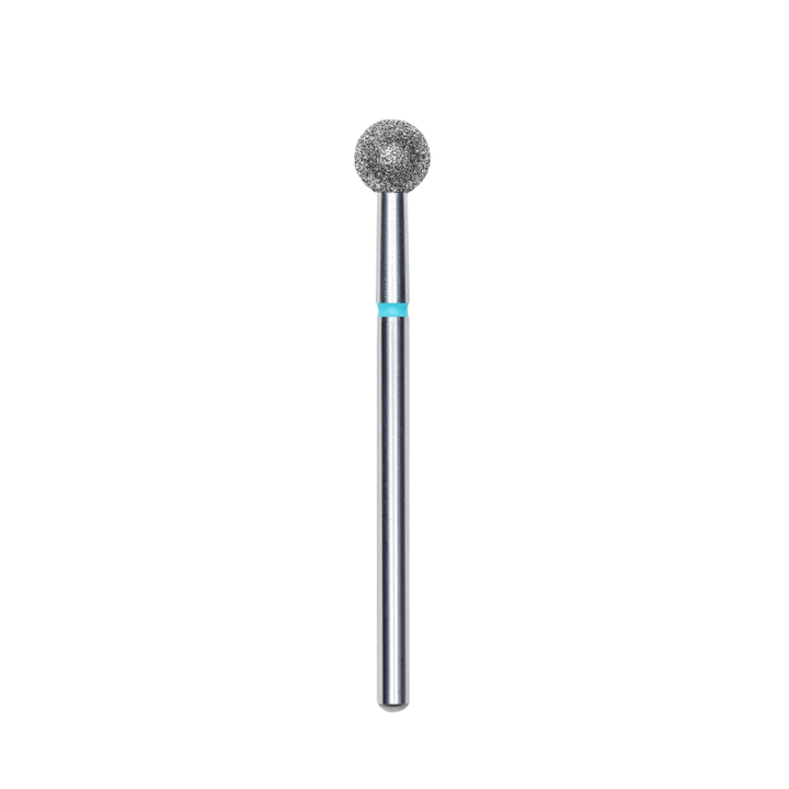 Diamond Nail Drill Bit, "Ball", Blue, Head Diameter 5 Mm - Elegance Beauty