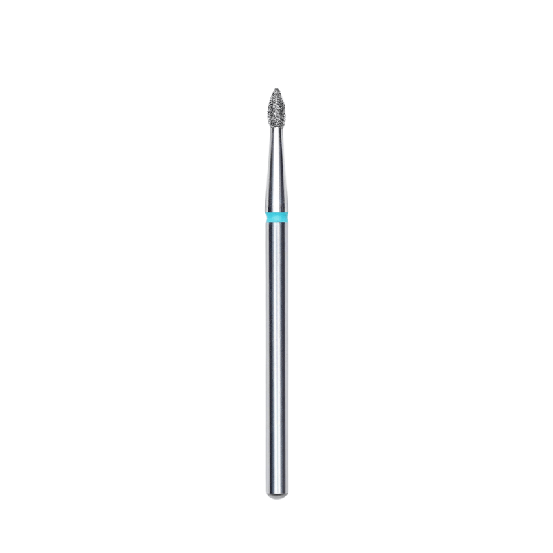 Diamond Nail Drill Bit, Pointed "Bud" , Blue, Head Diameter 1.8 Mm, Working Part 4 Mm - Elegance Beauty