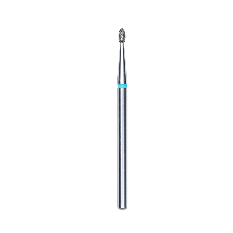 Diamond Nail Drill Bit, Rounded "Bud" , Blue, Head Diameter 1.6 Mm, Working Part 3,4 Mm - Elegance Beauty