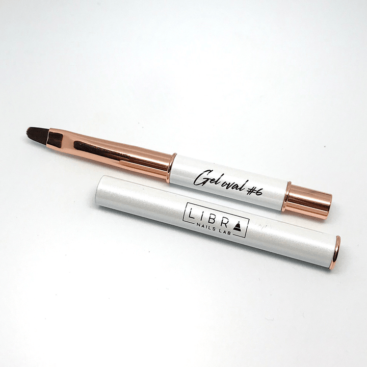 Premium Gel Brush - Oval #6 - Elegance Beauty