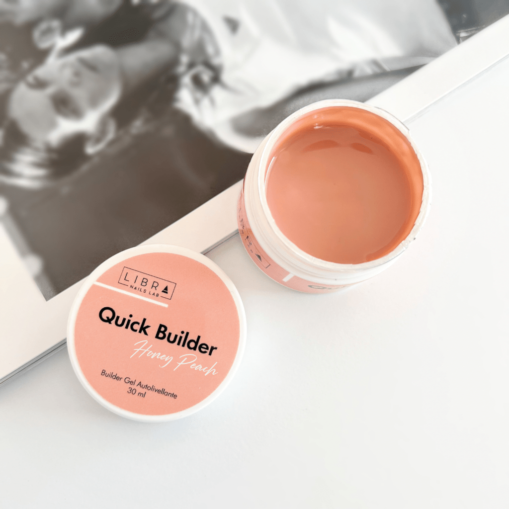 Quick Builder - Honey Peach - Self Levelling Builder Gel - 30ml - Elegance Beauty