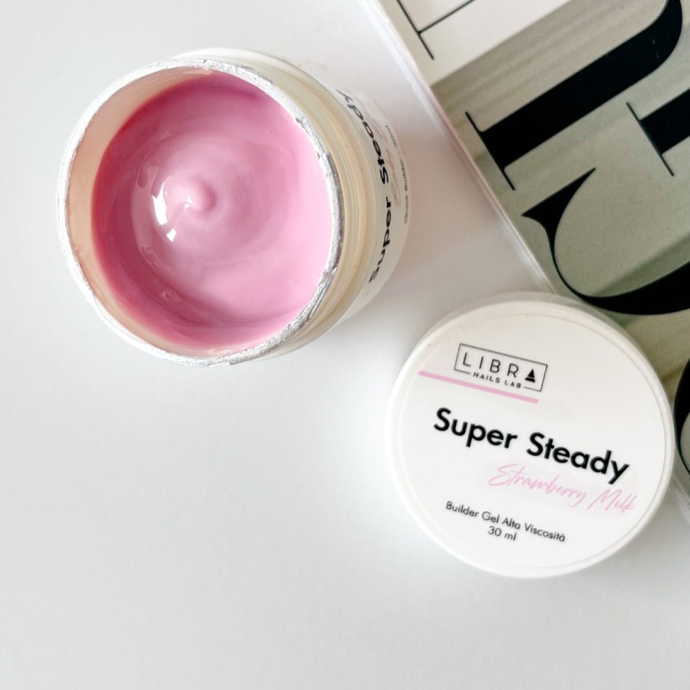 Super Steady - Strawberry Milk - High Viscosity Builder Gel - 30ml - Elegance Beauty